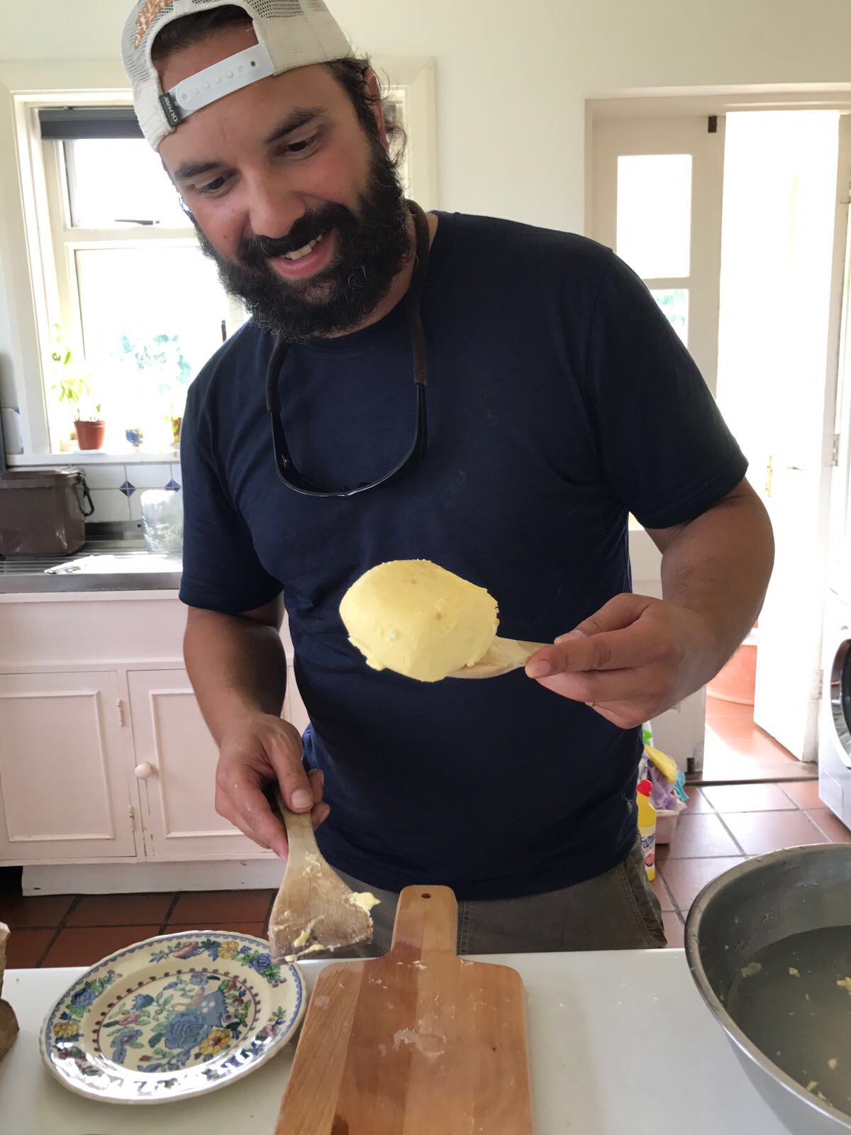 michael making butter 